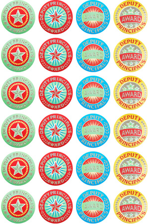 Deputy Principal's Silver Glitz on Silver Foil Award Stickers - Pack of 504