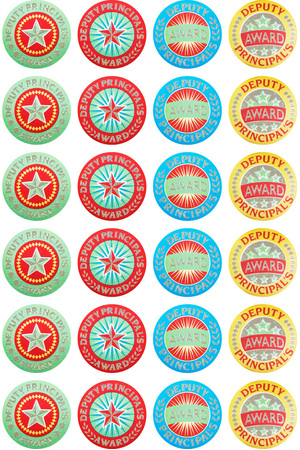 Deputy Principal's Silver Glitz on Silver Foil Award Stickers - Pack of 504