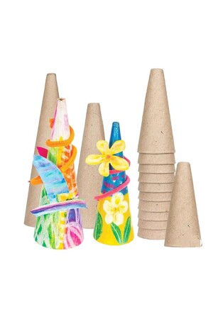 Cardboard Cone 12cm - Medium (Pack of 10)