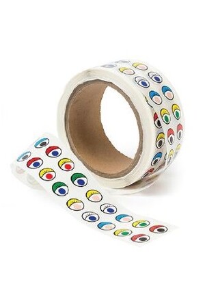 Adhesive Eyes - Assorted Colours (Roll of 2000)
