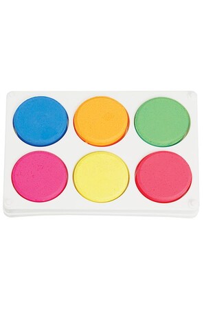 Poster Colours Paint Blocks - Fluoro (Pack of 6)