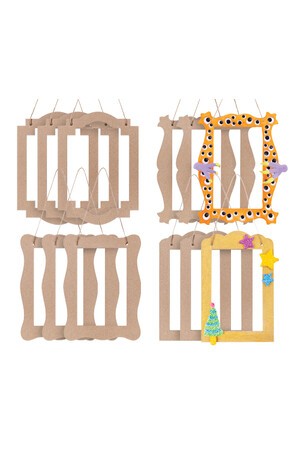 Papier Mache Hanging Frames (Pack of 12)