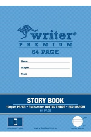 Writer Premium Story Book 24mm Dotted Thirds (64PG)