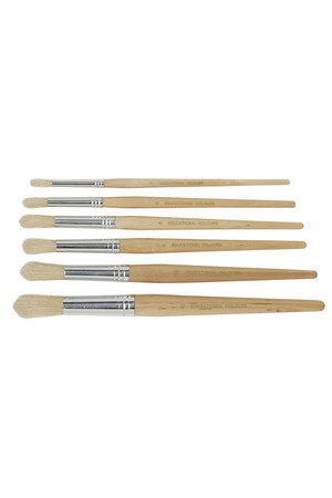 Hog Hair Brushes, Round: Pack of 60