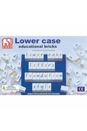 COKO - Coloured Lowercase Letters (50 Pieces)