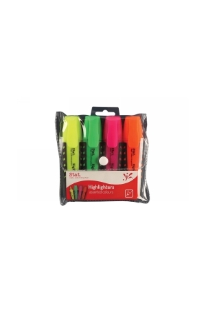 Stat: Highlighter - Assorted (Pack of 4)