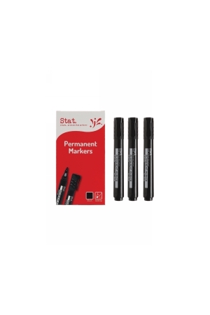 Stat Permanent Marker: 2.0mm Bullet Nib - Black (Box of 12)