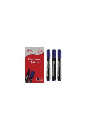 Stat Permanent Marker: 2.0mm Bullet Nib - Blue (Box of 12)