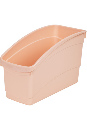 Plastic Book and Storage Tub - Coral