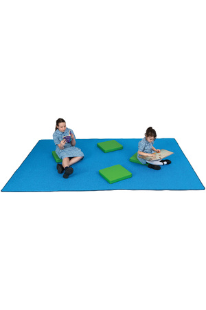 Solid Blue Rug