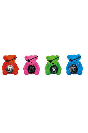 Pirate Bear Erasers with Sharpeners - Pack of 4
