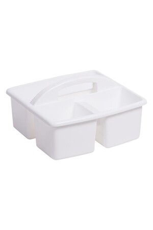 Small Plastic Caddy - White