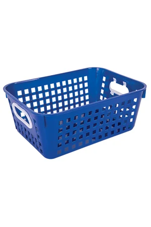 Large Classroom Storage Baskets - Dark Blue