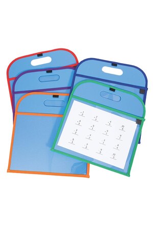 Write 'n' Wipe Paper Pocket Boards (inc. Pens) - Pack of 5