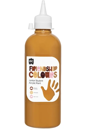 Friendship Colours Acrylic Paint 500 ml - Honey