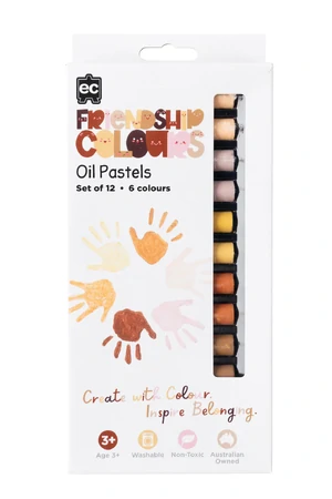 Friendship Colours Oil Pastels - Pack of 12