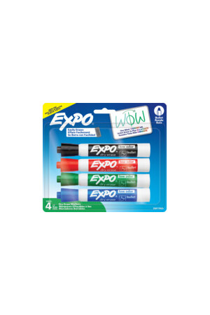 EXPO Whiteboard Marker - Bullet: Assorted (Pack of 4)