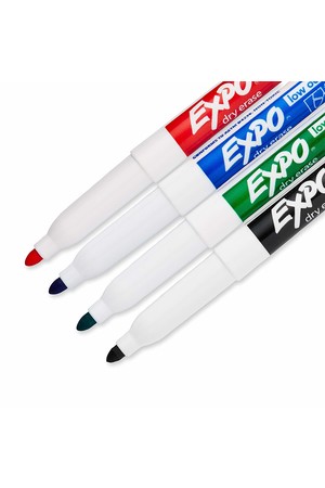 Expo Whiteboard Markers - Fine (Pack of 4)