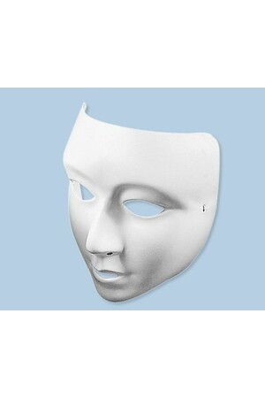Plastic Face Masks - White Lightweight (Pack of 10)