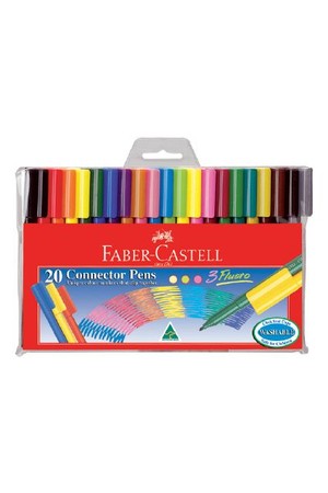 Faber-Castell Markers - Connector Pens (Pack of 20)