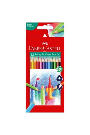 Faber-Castell Coloured Pencils - Tri Grip 12's