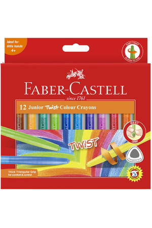 Faber-Castell Crayons - Junior Twist Assorted: Box of 12
