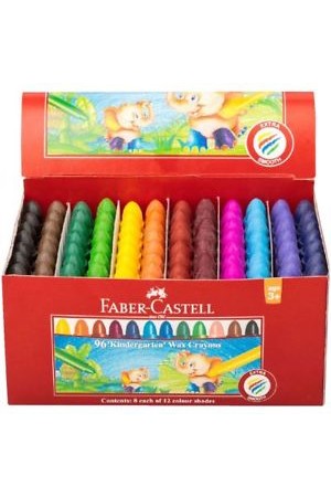Faber-Castell Crayons - Chublets (8x12 Colours): Box of 96