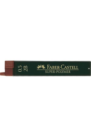 Faber-Castell Leads - 0.5mm: 2B (Box of 12)