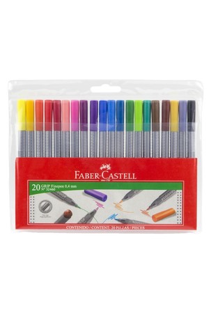 Faber-Castell Markers - Grip Triangular (Pack of 20)