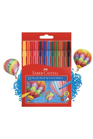 Faber-Castell Markers - Playsafe Colour (Pack of 12)