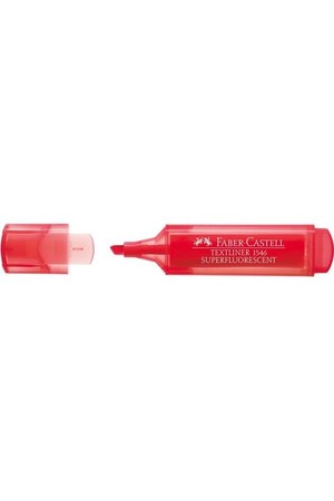 Faber-Castell Highlighters - Textliner 1546: Red (Box of 10)