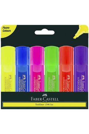 Faber-Castell Highlighters - Textliner Ice: Pack of 6