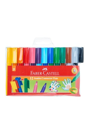Faber-Castell Markers - Jumbo Connector Pens (Pack of 12)