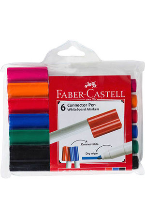 Faber-Castell Whiteboard Markers - Connector (Pack of 6)