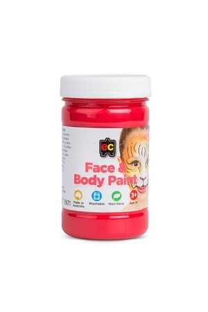 Face and Body Paint 175ml - Red