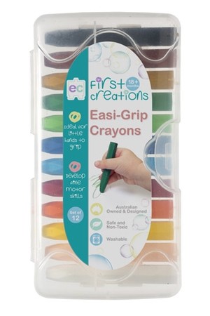 Easi-Grip Crayons - Set of 12