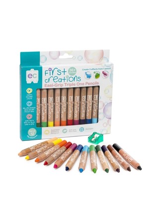 Easi-Grip Triple One Wooden Pencils – Pack of 12