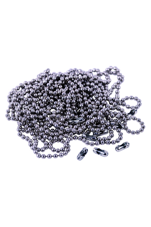 Ball Chain Bracelet with Clasp - 25cm: Silver (Pack of 10)