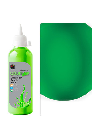 Liquitemp Fluorescent Poster Paint 500mL - Green