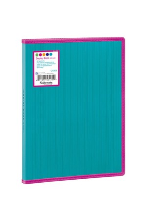 Foldermate Display Book (A4) - Barkode+ PP Fixed: Aqua (20 Pocket)
