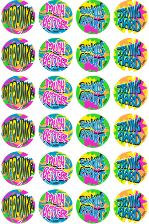 Encouragement Fluoro Stickers