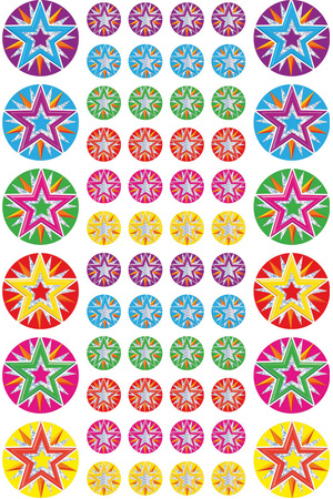 Stars and Mini-Stars Foil Stickers