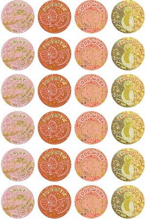Wonderlands (Land) - Foil Merit Stickers (Pack of 72)