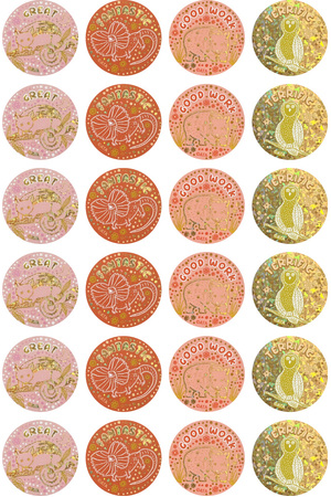 Wonderlands (Land) - Foil Merit Stickers (Pack of 96)