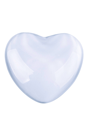 Glass Heart Clear - 51mm (Pack of 10)