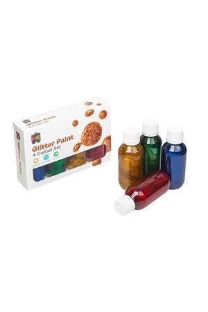 Glitter Paint 100ml - Set of 4