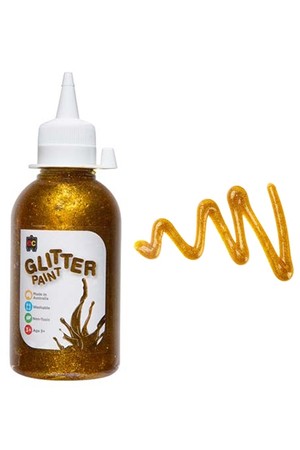 Glitter Paint 250mL - Gold