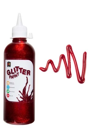Glitter Paint 500mL - Red