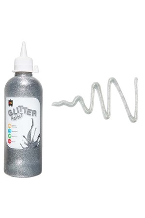 Glitter Paint 500mL - Silver