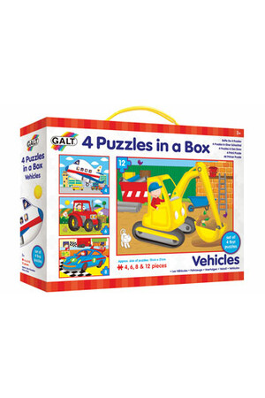 Galt - 4 Puzzles in a Box: Vehicles